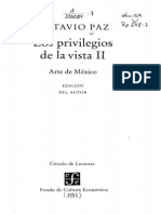Los Privilegios de La Vista II Arte de México - Octavio Paz