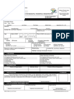 Application Form For Municipal Fisherfolk Registration