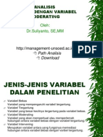 Analisis Regresi Dengan Variabel Moderating Dan Intervening 20091