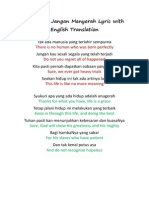 Jangan Menyerah Dengan Terjemahan Bahasa Inggris