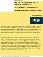 Las causas de la derrota de la República Española