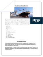 Pre-Shipment Finance Overview