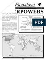Geo Factsheet on Superpowers and Emerging Economies