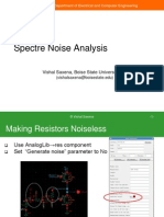 Spectre Noise Analysis: Vishal Saxena, Boise State University
