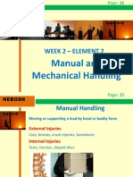 NEBOSH IGC2 Elements 2 (Manual and Mechanical Handling)