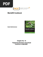 Mariadb Cookbook: Chapter No. 10 "Exploring Dynamic and Virtual Columns in Mariadb"