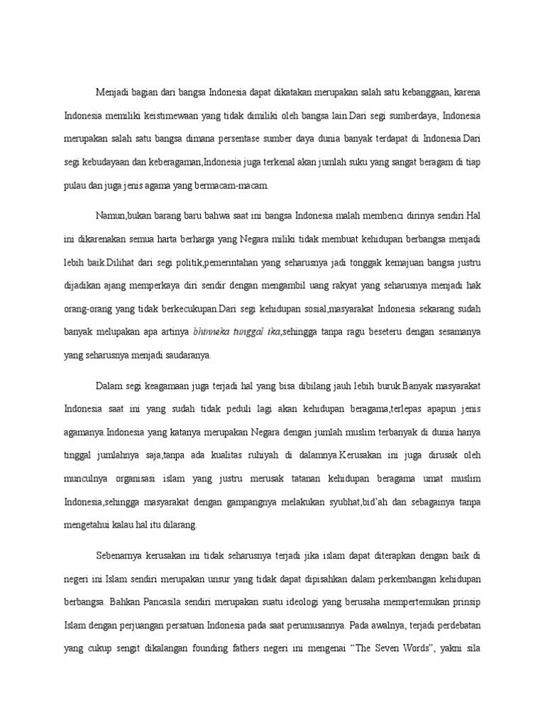 Contoh essay aku untuk indonesia 04 picture
