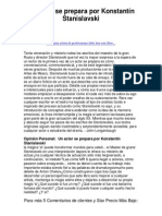 Un Actor Se Prepara Por Konstantín Stanislavski - 5 Estrellas Reseña Del Libro