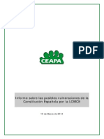 Informe de Inconstitucionalidad de La LOMCE Elaborado Por CEAPA