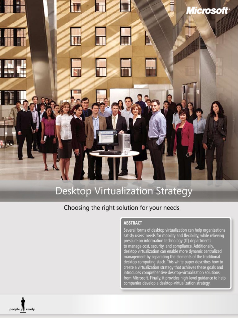 Microsoft Client Virtualization Strategy White Paper - Final | PDF
