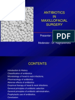 Antibiotics IN Maxillofacial Surgery: Presenter: Dr. Venu G.R
