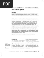 Download Regeneration as Social Innovation Not a War Game  by David Barrie SN21225477 doc pdf