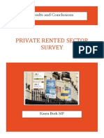Private Rented Survey Results and Conclusions