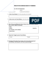 Form Pencatatan Budaya Takbenda