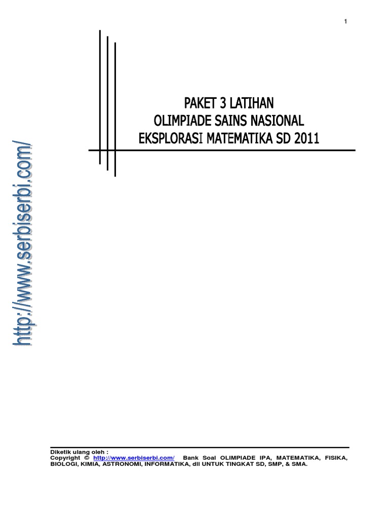 Paket 3 Eksplorasi Osn Matematika Sd 2011