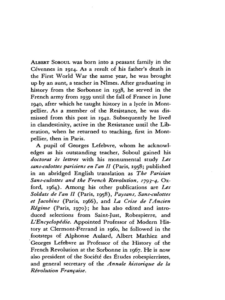 Albert Soboul French Revolution, 1787-99. 1974 | PDF