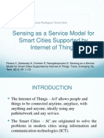 Sensing As A Service Model For Smart Cities Supported by Internet of Things