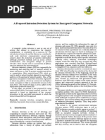 A Proposed Intrusion Detection System For Encrypted Computer Networks