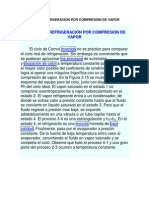 EL CICLO DE REFRIGERACIÓN POR COMPRESIÓN DE VAPOR