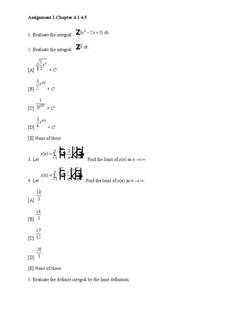Evaluating Integrals in Calculus | PDF
