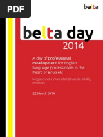 Download BELTA Day Programme 2014 by Belgian English Language Teachers Association SN212327740 doc pdf