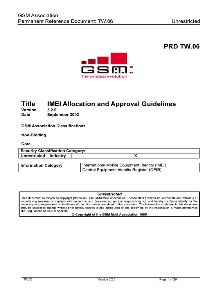 Imei Aprovation Guide | PDF