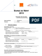 Formular Bursa de Merit