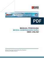 Manual Pengguna Modul Keberadaan Guru Emis Online