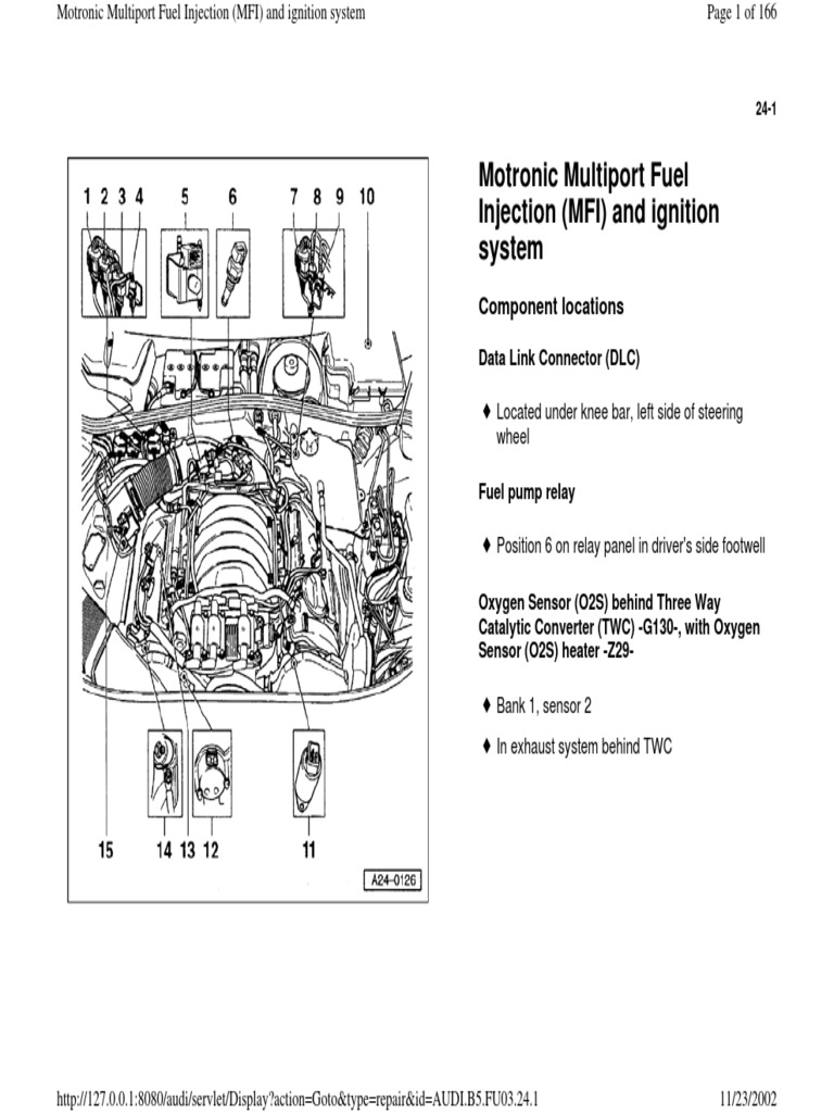 241 Motronic Multiport Fuel Injection and Ignition System Fuel