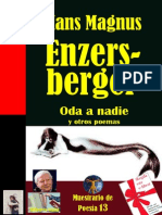 Enzersberger, Hans Magnus - Oda A Nadie y Otros Poemas