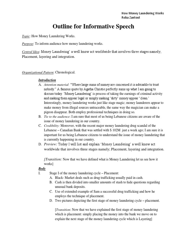 Illegal drugs informative speech outline image