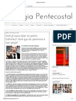 Teologia Pentecostal Reflexões