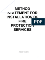 Method Statement Fire Protection Installation