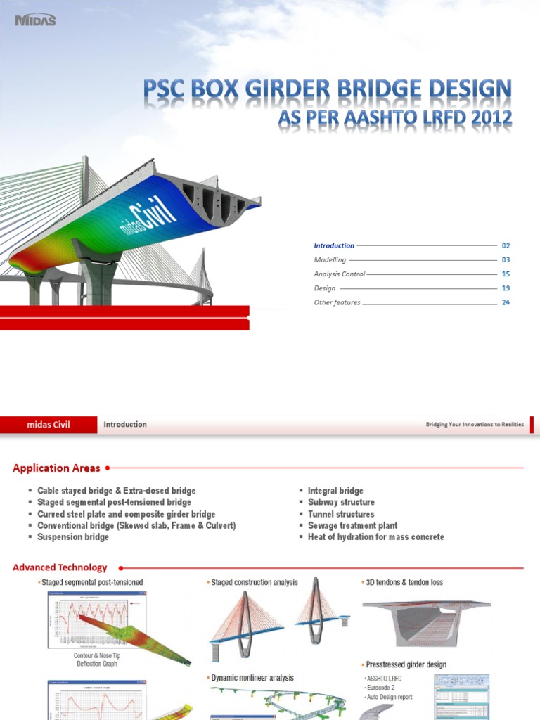 PSC Box Girder Design Aashto LRFD | Strength Of Materials | Stress ...