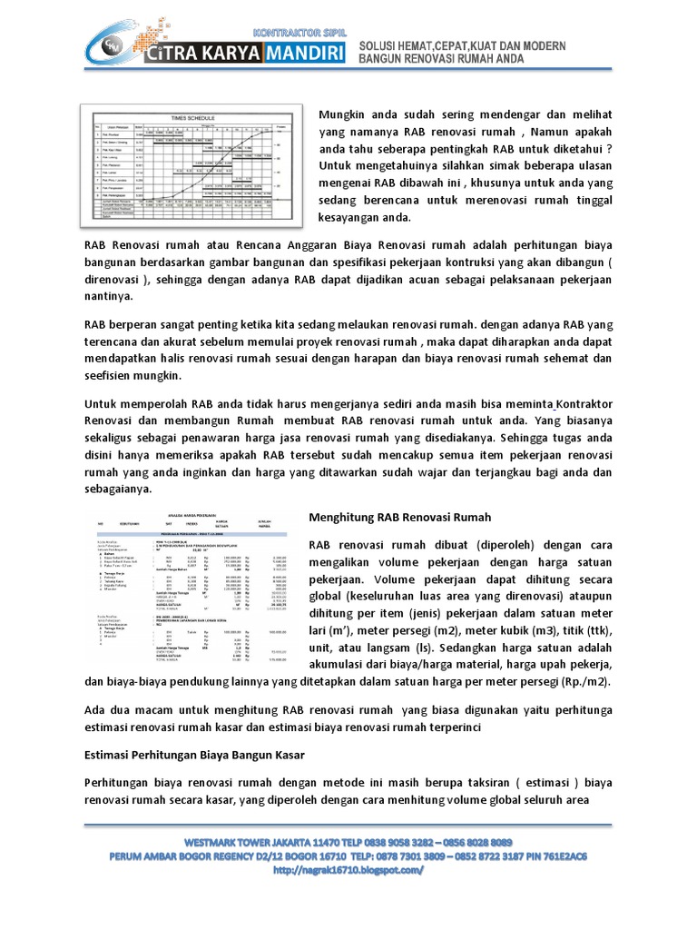 Pembukaan Proposal Penawaran Bangun Renovasi Rumah PDF