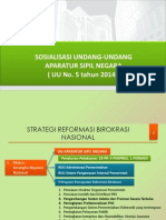 Sosialisasi UU No 5 TH 2014 TTG ASN