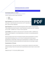 Parameterization in eCATT - Import, Export, Local Variables