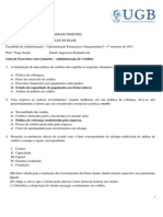 Política de crédito e resultados marginais