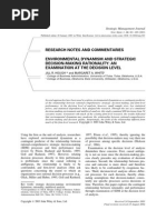 Download Environmental Dynamism  Strategic Decision Making Rationality startegic management by Renold Fernandes SN21239505 doc pdf