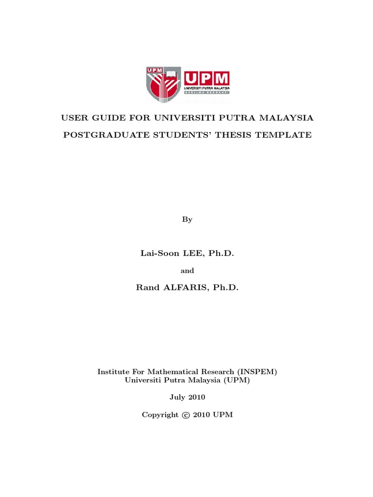 Upm thesis format 2020 picture