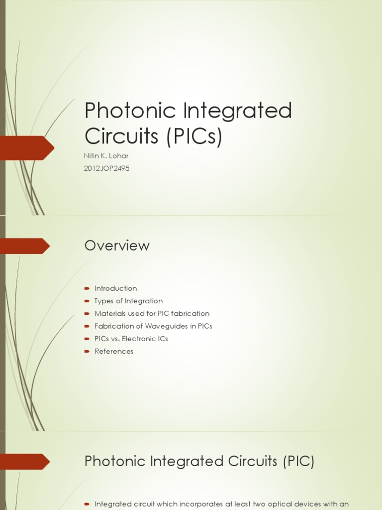 Overview of Photonic Integrated Circuits | PDF | Photonics | Gallium ...