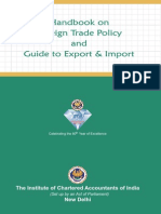 HandBook on FTP, ExIm Policy Book