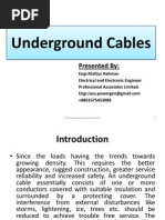 Underground Cables: Presented by