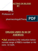 Drugs Used in Ttt of Anaemias Lec6