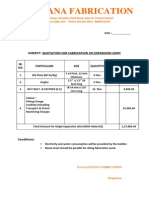 Gajanana Fabrication: Subject: Quotation For Fabrication On Expansion Joint