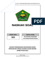 Soal TPA SPMB PTAIN 2012 SPMB Ptain - Kumpulan Soal - Com 36 38