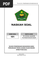 Download 7 Soal TPA SPMB PTAIN 2012 Kumpulan Soalcom 39 41 by Sholeh Hasan SN212422005 doc pdf