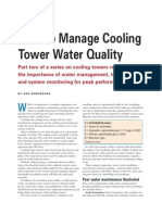 Cooling Tower  Water Quality Management