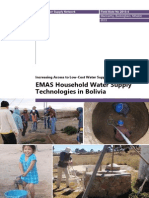 EMAS Household Water Supply Technologies in Bolivia: Increasing Access To Low-Cost Water Supplies in Rural Areas