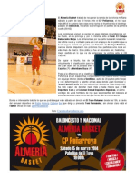 Previa Almería Basket - CP Peñarroya | Sábado 15/03/14 19h Pabellón El Toyo-Retamar